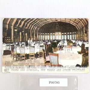 Dining Room Coronado Hotel California Early 1900s Postcard Germany Typed Front